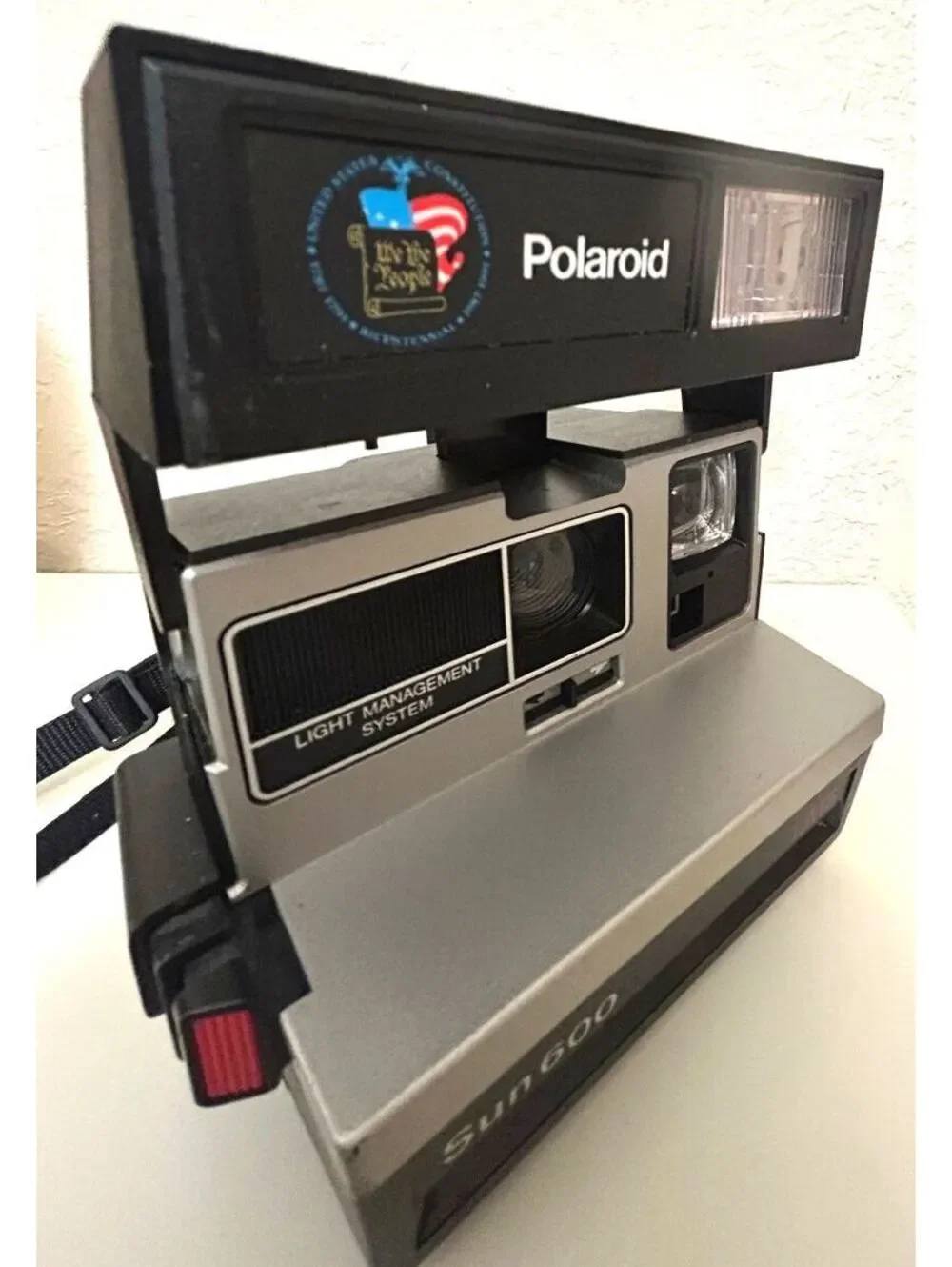 Vintage Polaroid Sun 600 LMS Instant Camera Tested Working Includes Film USA